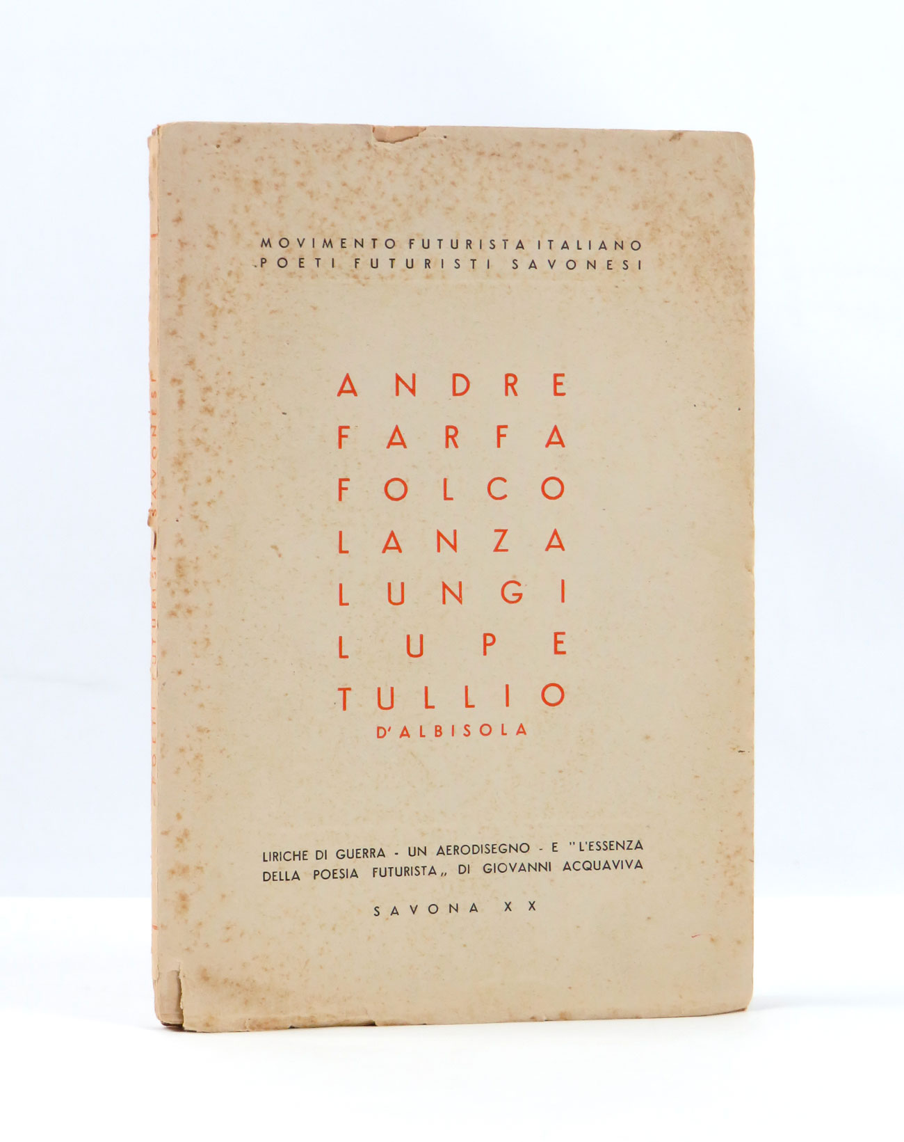 Movimento futurista italiano | Poeti futuristi savonesi | Andre | …
