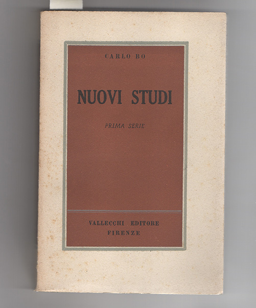 Nuovi Studi. Prima serie