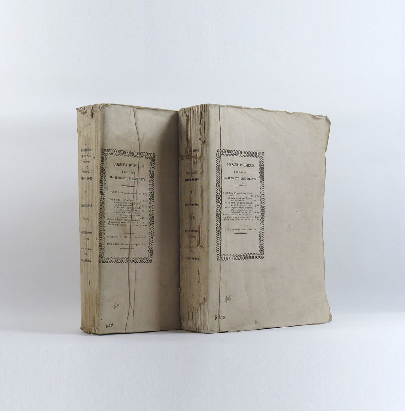 Odissea di Omero tradotta da Ippolito Pindemonte Veronese
