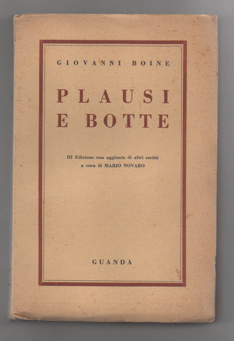 Plausi e botte. III edizione a cura di Mario Novaro …