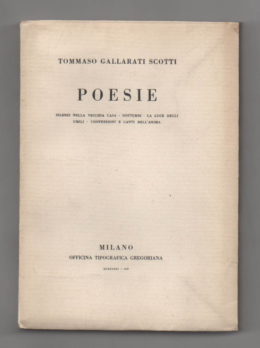 Poesie. Silenzi nella vecchia casa - Notturni - La luce …