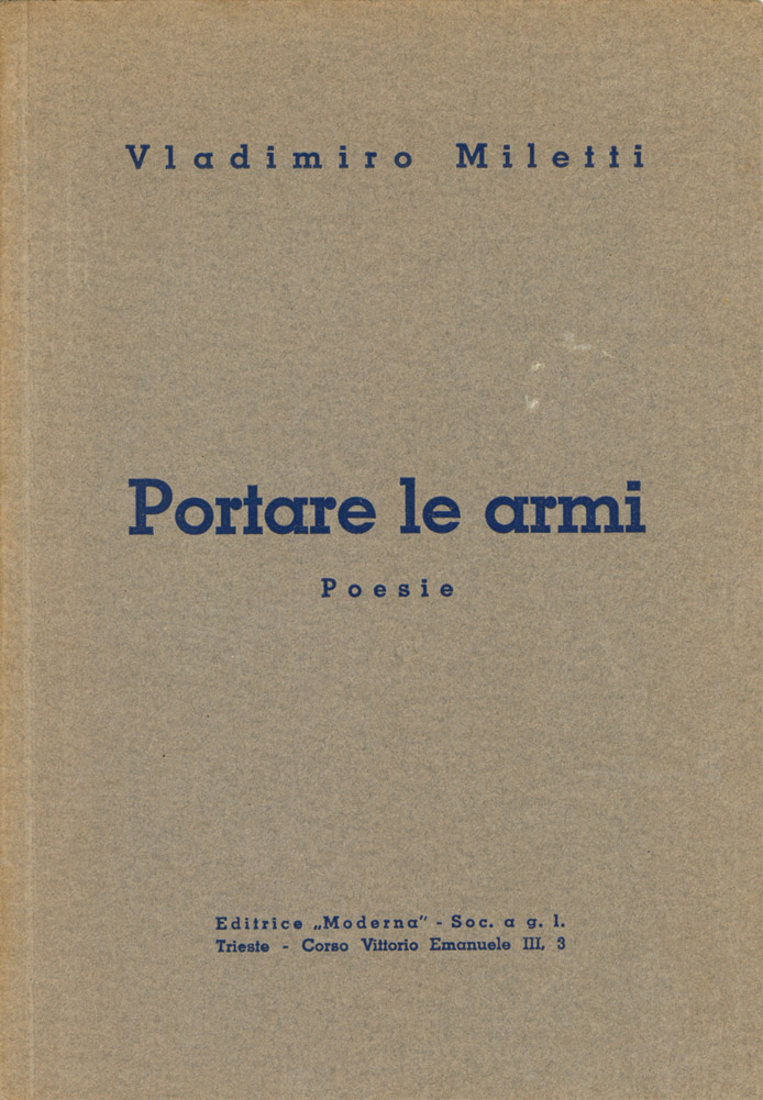 Portare le armi. Poesie