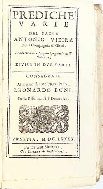 Prediche varie. Parte prima-Parte seconda.