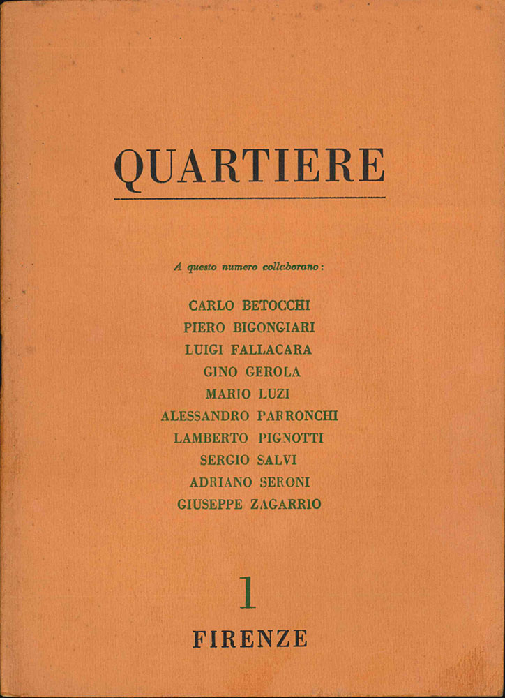 Quartiere. Quaderno trimestrale di poesia