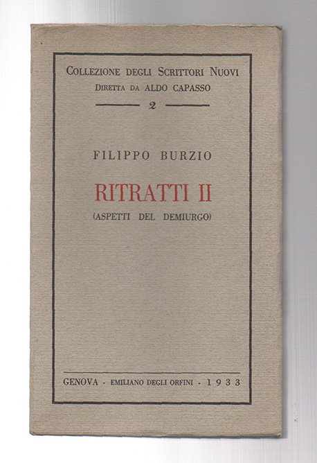 Ritratti II (aspetti del demiurgo)