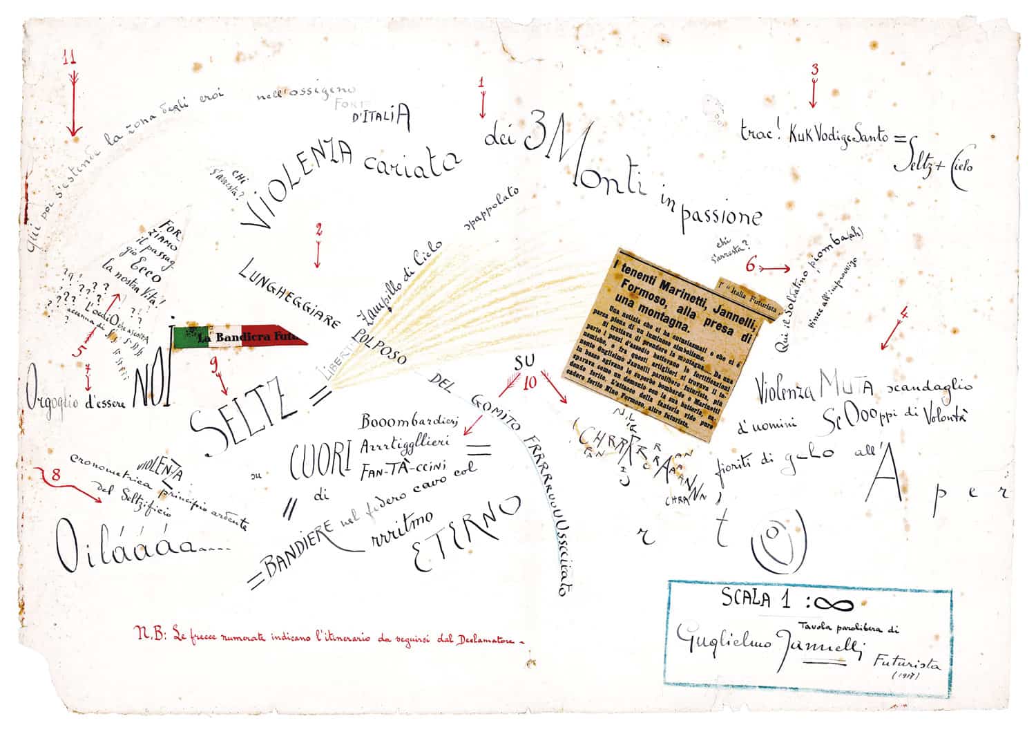 Scala 1 : ∞ [uno a infinito]. Tavola parolibera di …