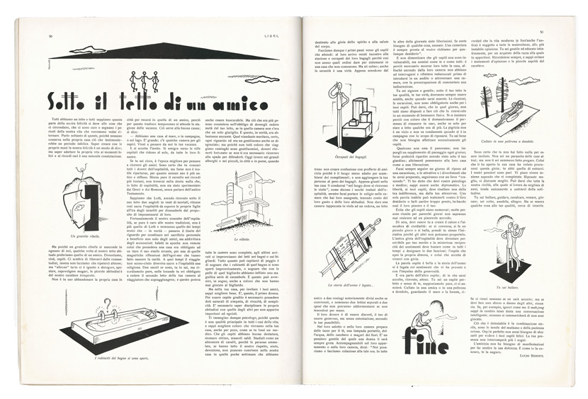 Sotto il tetto di un amico [in:] «Rivista Lidel» n. …