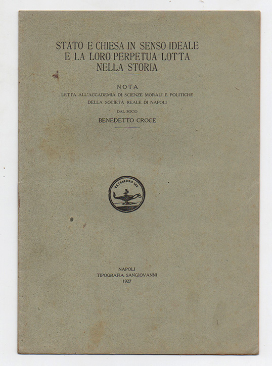 Stato e Chiesa in senso ideale e la loro perpetua …