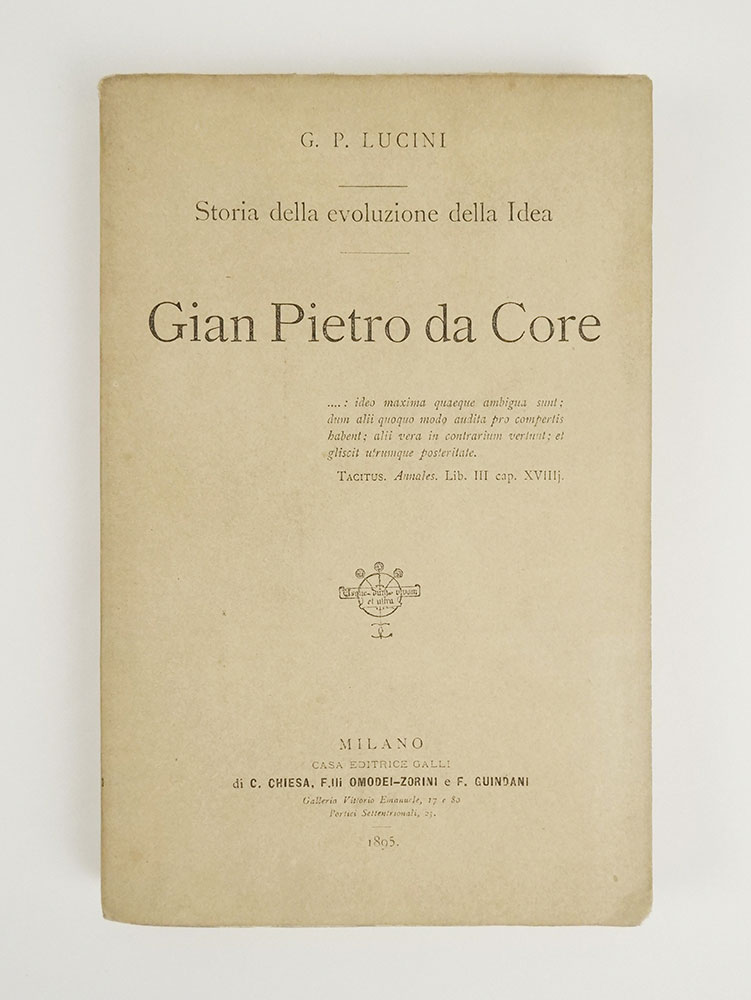Storia della evoluzione della Idea: Gian Pietro da Core