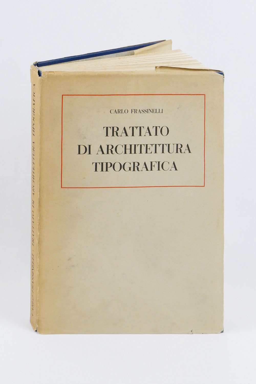 Trattato di architettura tipografica di Carlo Frassinelli [SOVRACOPERTA SECONDA TIRATURA]