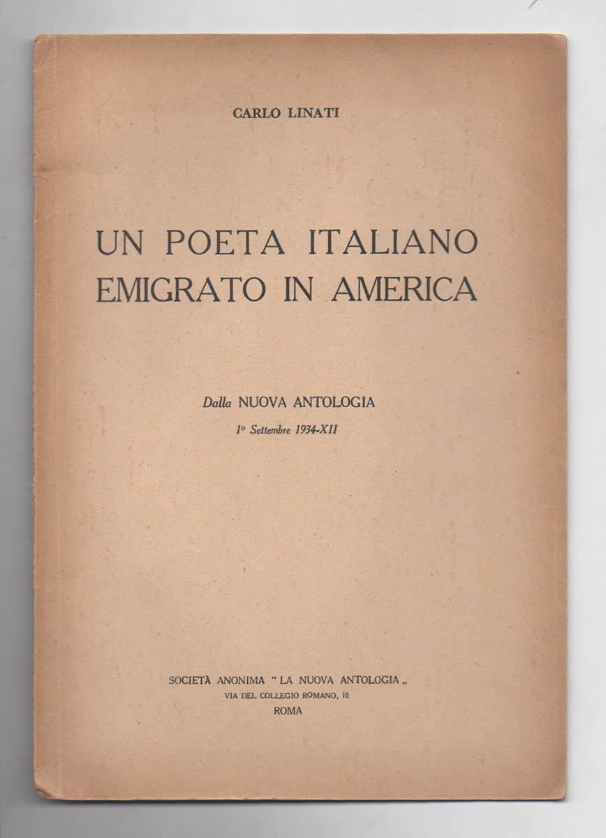 Un poeta italiano emigrato in America
