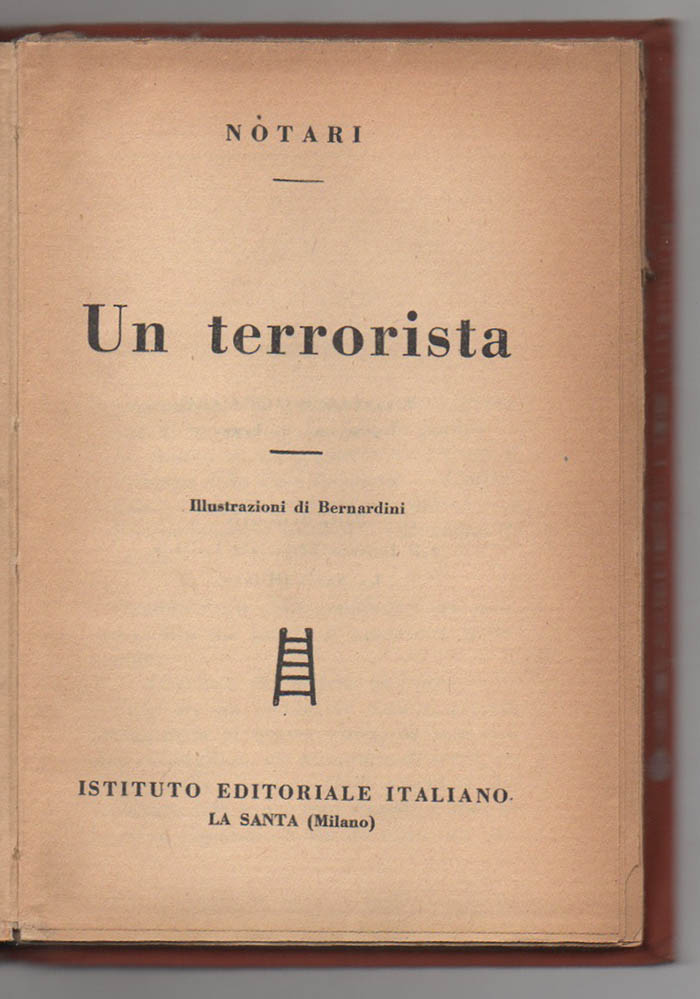 Un terrorista. Illustrazioni di Bernardini