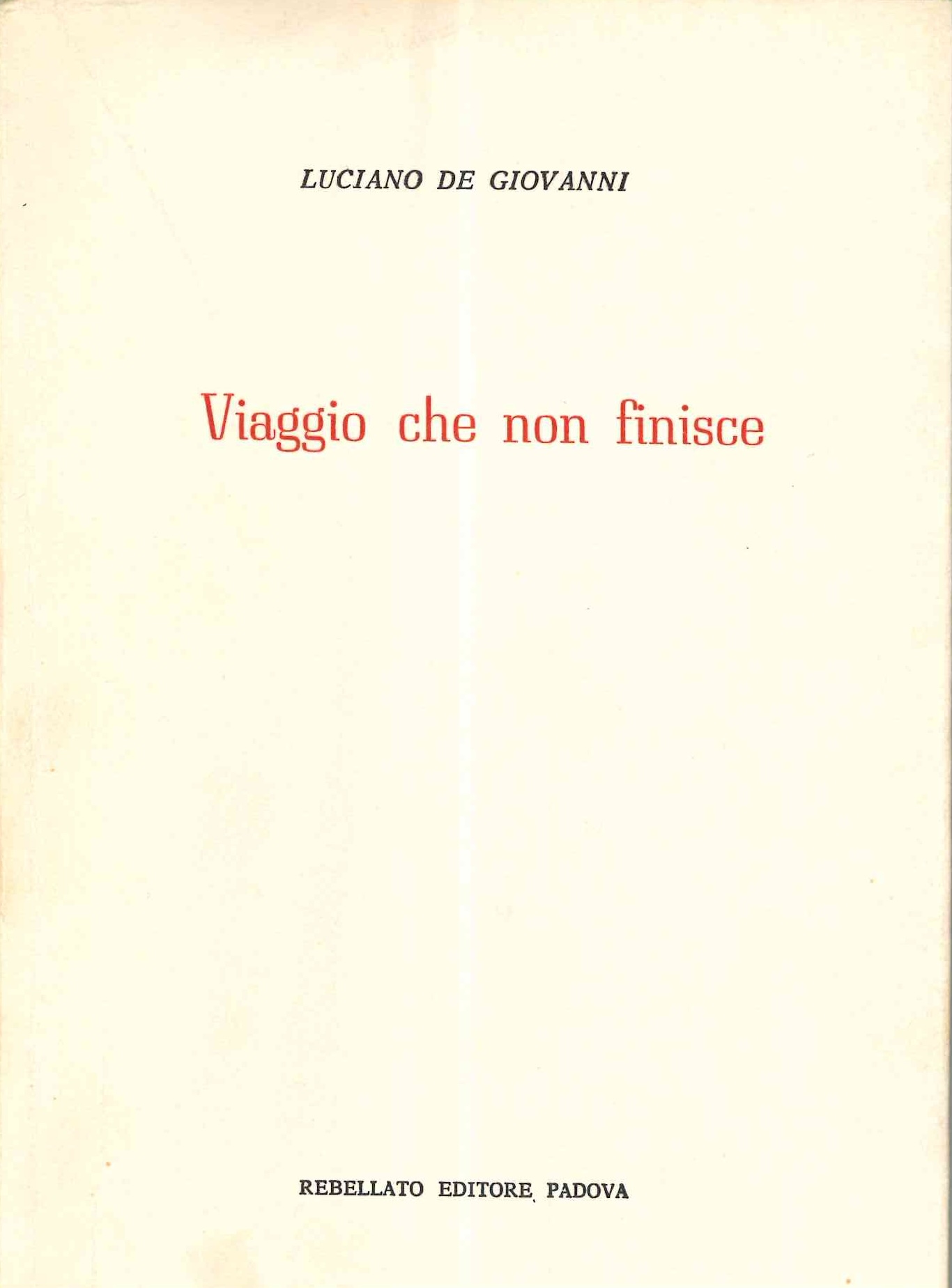 Viaggio che non finisce