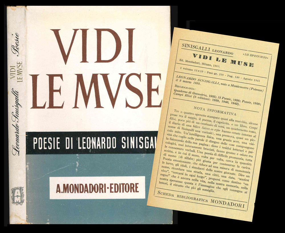 Vidi le muse. Poesie (1931 - 1942). Con un saggio …