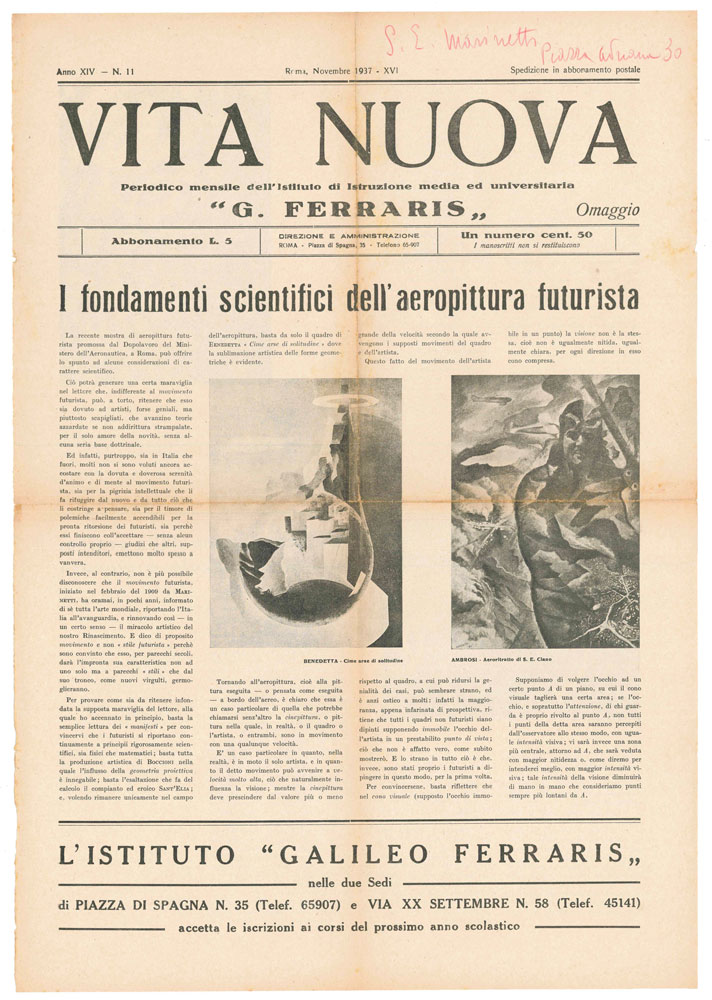 Vita nuova. Periodico mensile dell'Istituto di Istruzione media e universitaria …