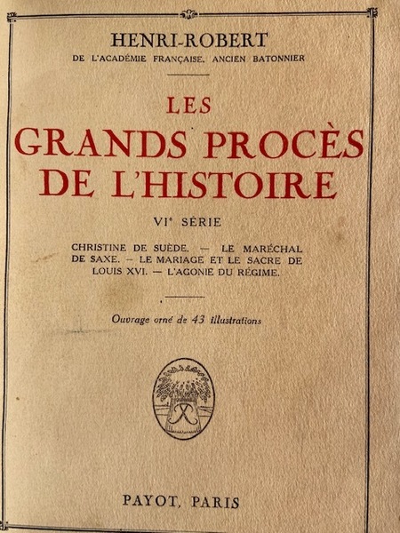 Les Grands Procès de l'Histoire - VIè série - Christine …