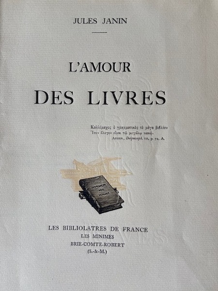 L'Amour des Livres