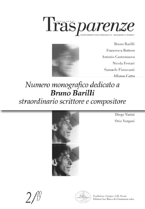 Trasparenze. Vol. 2: Dedicato a Bruno Barilli (1880-1952), scrittore, giornalista, …