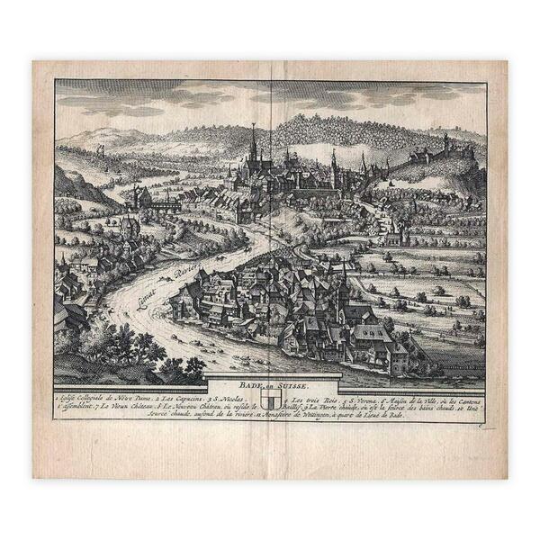 BADE, en SUISSE cm 17,5 x 15,5 Folio