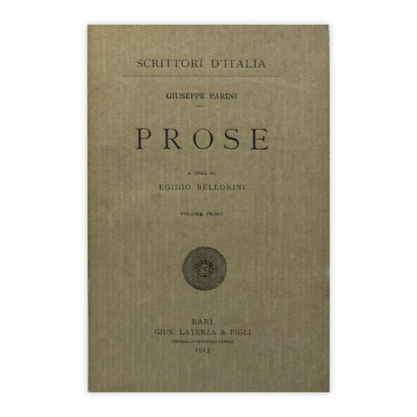 Giuseppe Parini - Prose