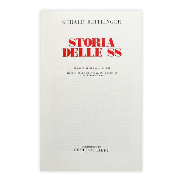 Gerald Reitlinger - Storia delle SS