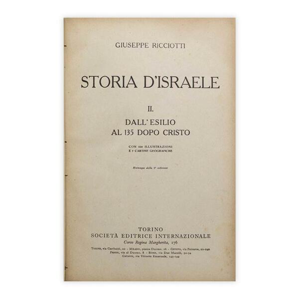 Giuseppe Ricciotti - Storia d'Israele II.