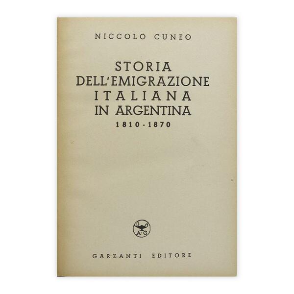 Niccolò Cuneo - Storia dell'emigrazione italiana in Argentina