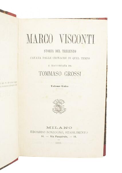 Tommaso Grossi - Marco Visconti