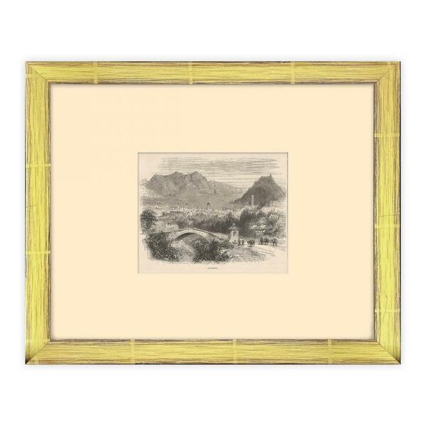 Lugano veduta Monte S.Salvatore e Monte Brè 1880