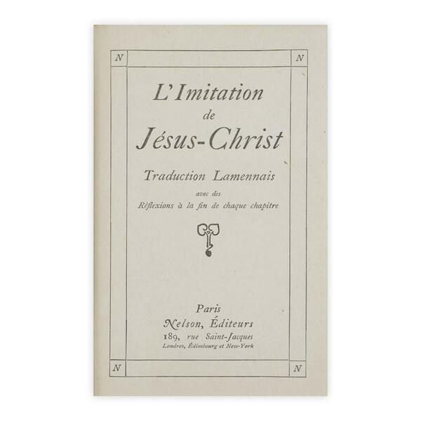 L'Imitation de Jèsus-Christ