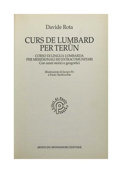 Davide Rota - Curs de lumbard per terùn