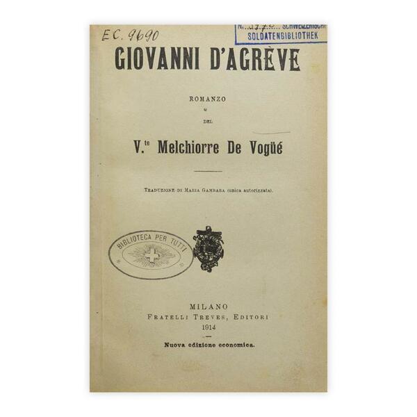 Melchiorre De Vogüé - Giovanni D'Agrève