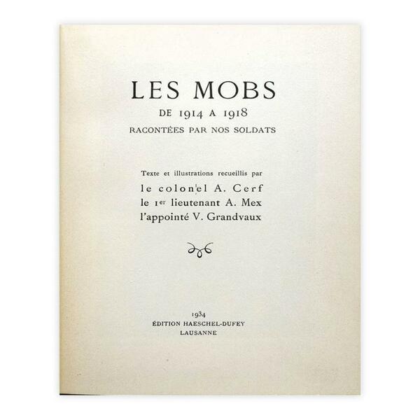 Les Mobs de 1914 a 1918