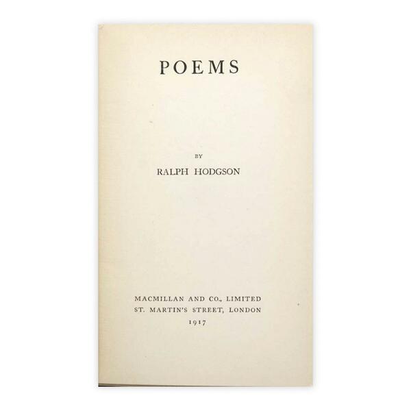 Ralph Hodgson - Poems