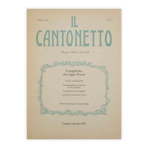 Il Cantonetto - Lugano, Agosto 1997 - Numero 1 Anno …