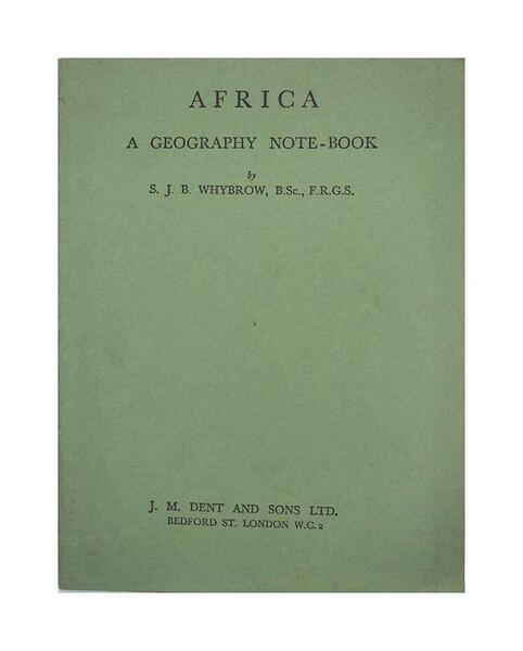 Africa - a geography note-book