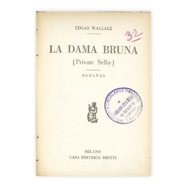 Edgar Wallace - La dama bruna