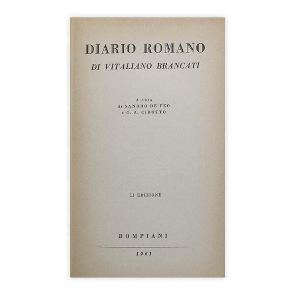 Vitalino Brancati - Diario romano