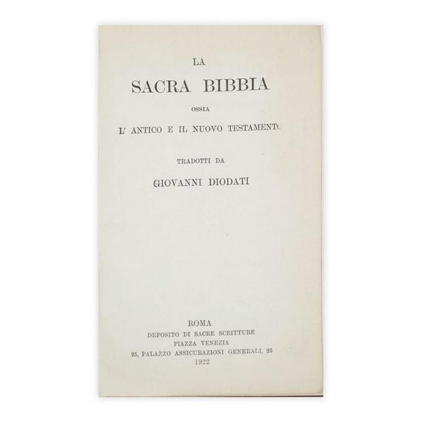 La sacra bibbia - ossia l'antico e il nuovo testamento …