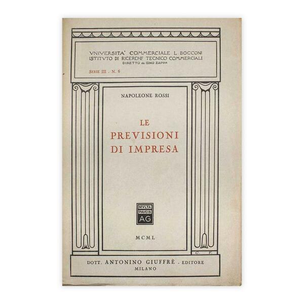 Napoleone Rossi - Le previsioni di impresa