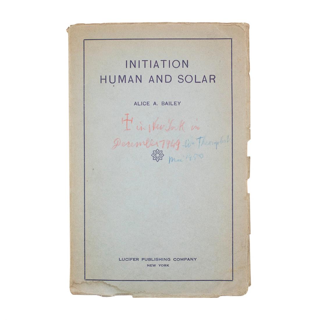 Alice A. Bailey - Initiation Human and solar