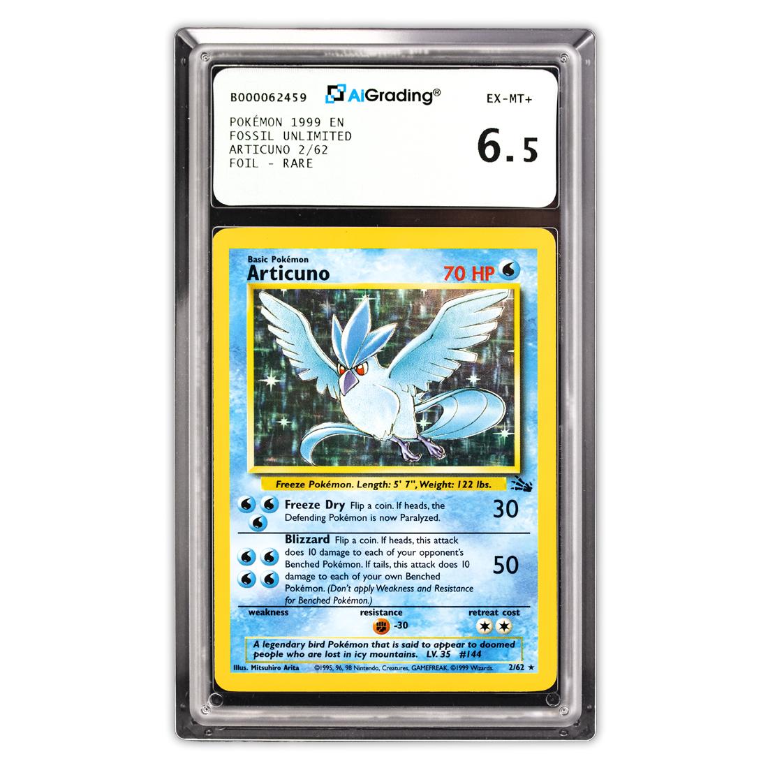Articuno 2/62 - Excellent/Mint + - Rara - 6.5