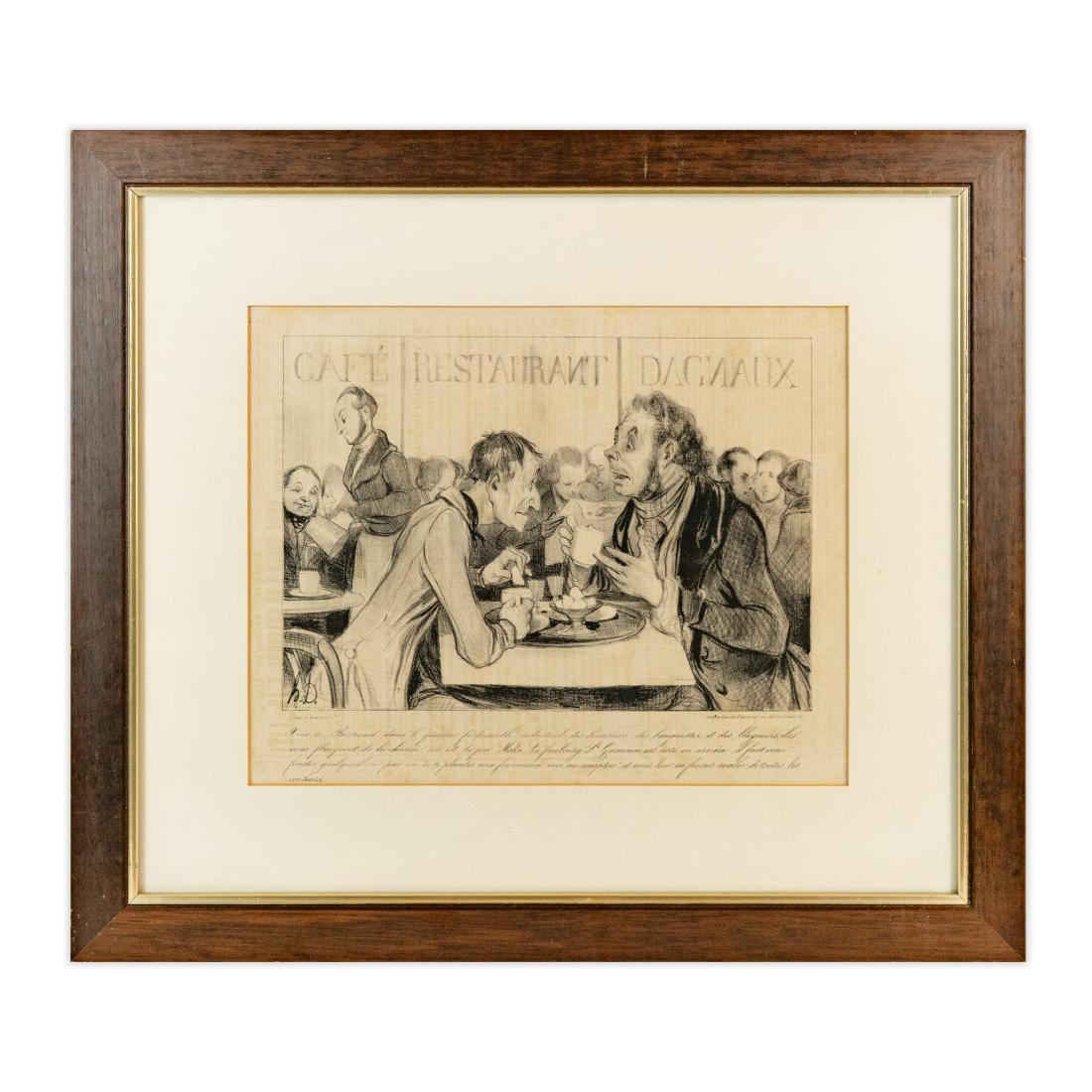 Au Café Restaurant Daciaux - Honoré Daumier