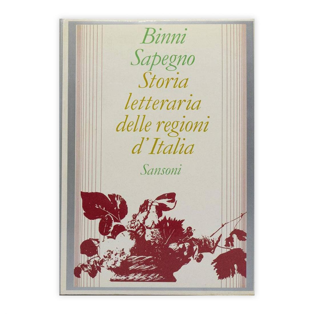 Binni Sapegno - Storia letteraria delle regioni d'Italia