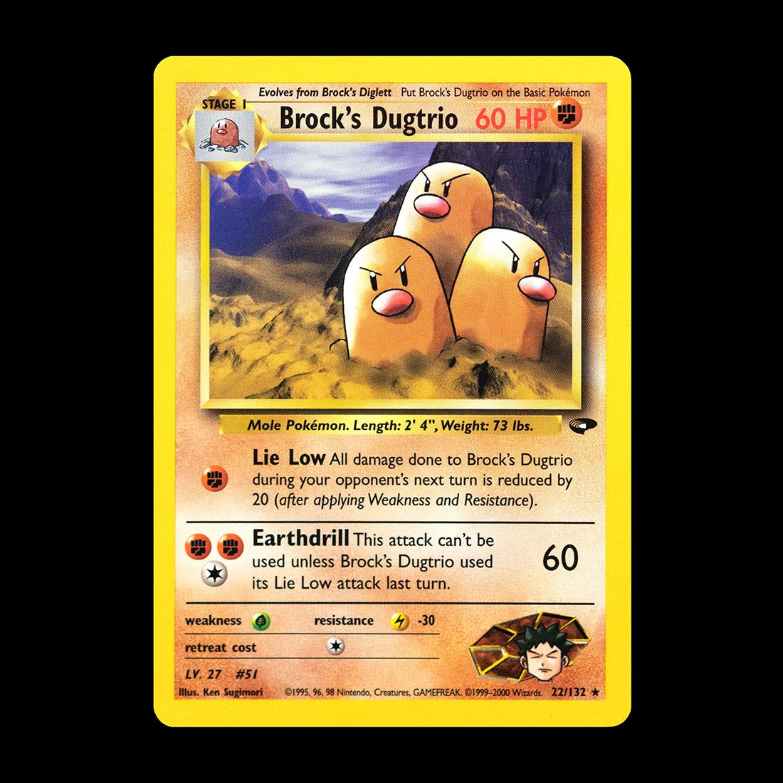 Brock's Dugtrio 22/132 ENG Near Mint