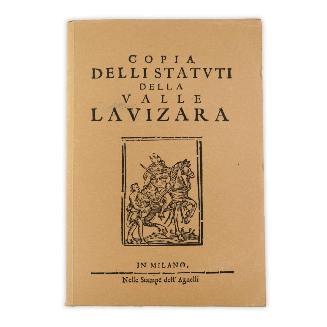 Copia delli statvti della valle Lavizara