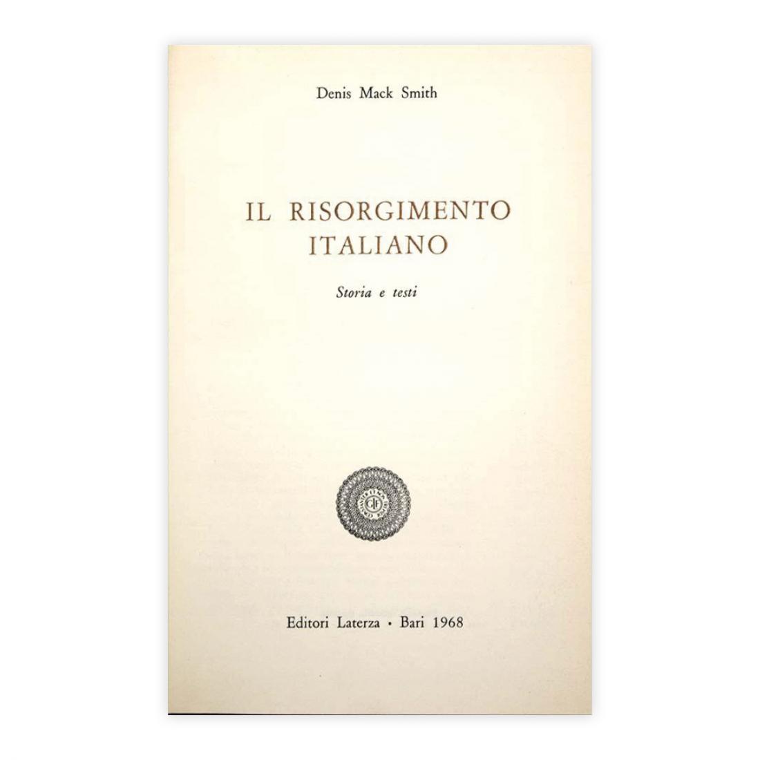 Denis Mack Smith - Il risorgimento italiano