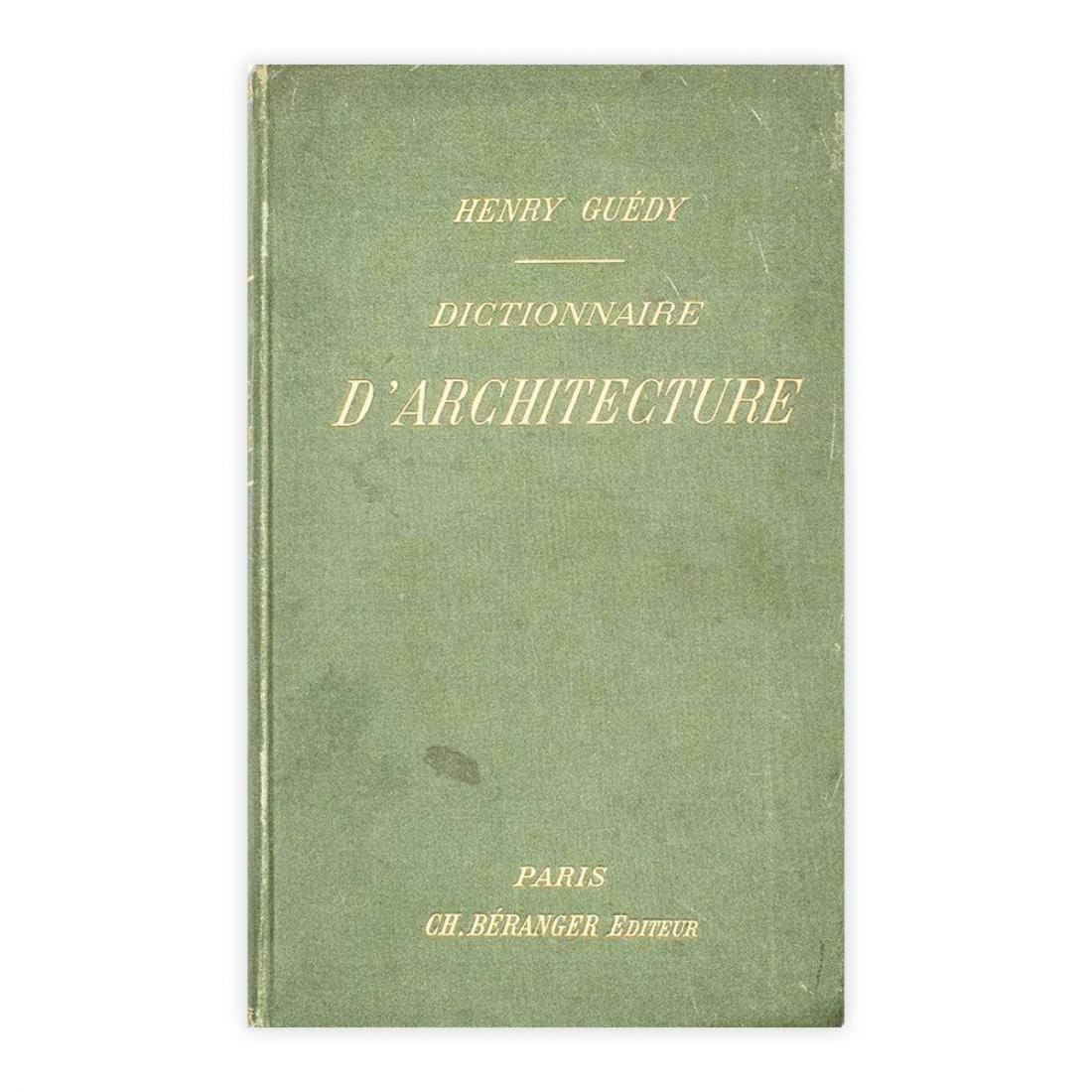 Dictionnaire d'architecture - Henry Guedy