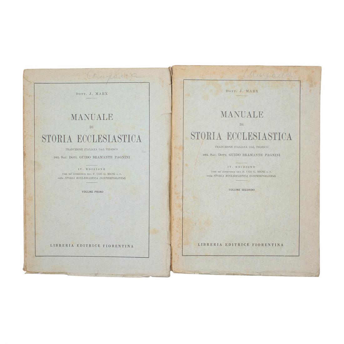 Dott. J. Marx - Manuale di storia ecclesiastica