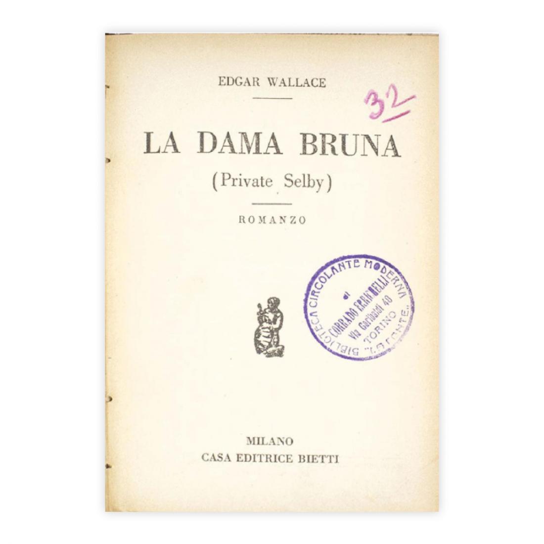 Edgar Wallace - La dama bruna